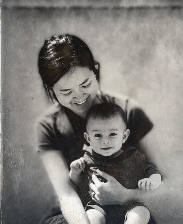 Patrick Fugit's wife and son